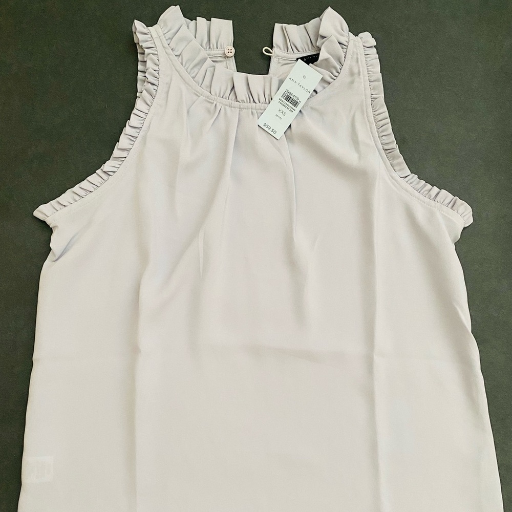 🎉2 for $15🎉 NWT ANN TAYLOR Ruffled Blue